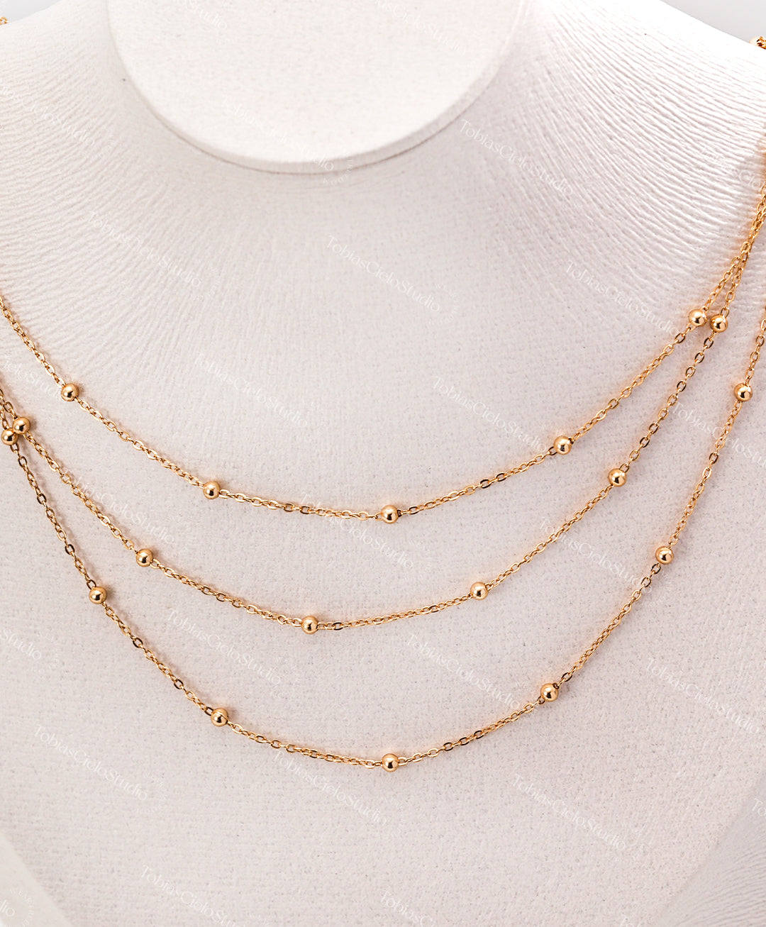 "Trinity" S925 Sterling Silver Simplified Layered Necklace