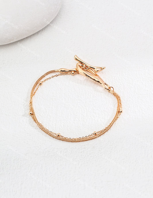 S925 Sterling Silver Interlocking Bracelet